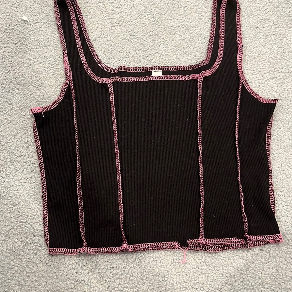 Black inside out looking top